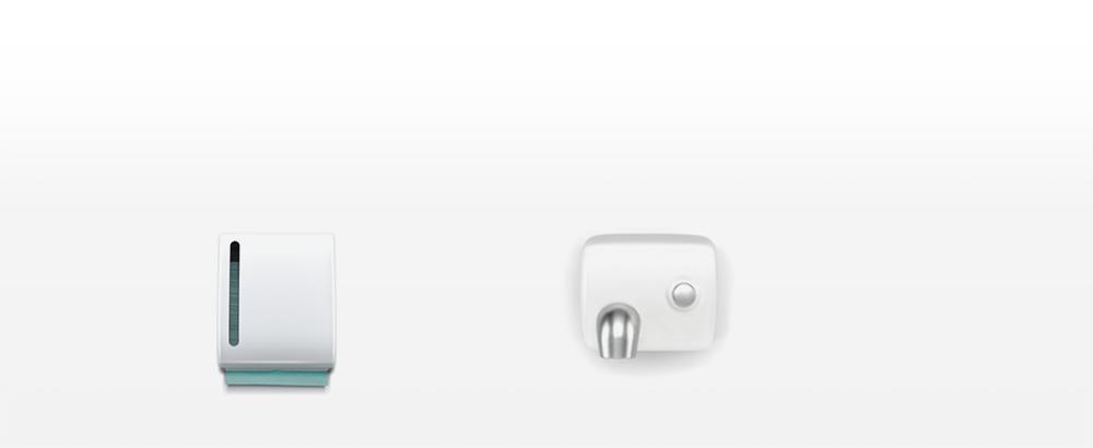 Годовая стоимость эксплуатации сушилки для рук Dyson Airblade™ на 69% ниже по сравнению с другими сушилками для рук и на 97% ниже по сравнению с бумажными полотенцами.